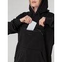 Худи унисекс с карманом на груди Chest Pocket, черное, размер XS/S для нанесения логотипа