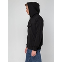 Худи унисекс с карманом на груди Chest Pocket, черное, размер XS/S для нанесения логотипа