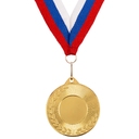 Лента с карабином Champ, триколор для нанесения логотипа