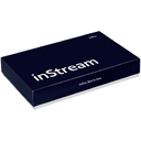 Органайзер inStream, черный для нанесения логотипа