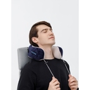 Дорожная подушка-массажер inRelax, синяя для нанесения логотипа