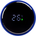 Смарт-бутылка с заменяемой батарейкой Long Therm Soft Touch, синяя для нанесения логотипа