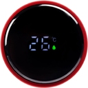 Смарт-бутылка с заменяемой батарейкой Long Therm Soft Touch, красная для нанесения логотипа