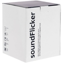 Беспроводная колонка с подсветкой soundFlicker, черная для нанесения логотипа