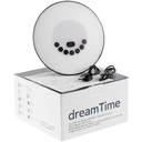 Лампа-колонка со световым будильником dreamTime, ver.2, черная для нанесения логотипа