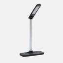 Настольная лампа с беспроводной зарядкой Power Light, черная для нанесения логотипа