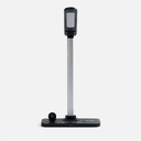 Настольная лампа с беспроводной зарядкой Power Light, черная для нанесения логотипа