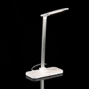 Настольная лампа с беспроводной зарядкой Power Light, белая для нанесения логотипа