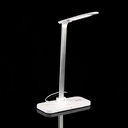 Настольная лампа с беспроводной зарядкой Power Light, белая для нанесения логотипа