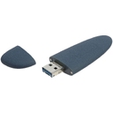 Флешка Pebble Universal, USB 3.0, серо-синяя, 32 Гб для нанесения логотипа
