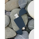 Флешка Pebble Universal, USB 3.0, серо-синяя, 32 Гб для нанесения логотипа