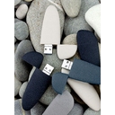 Флешка Pebble Universal, USB 3.0, серо-синяя, 32 Гб для нанесения логотипа