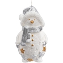 Свеча Christmas Twinkle, снеговик для нанесения логотипа