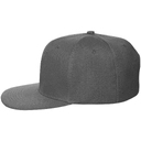 Бейсболка Snapback с прямым козырьком, серая для нанесения логотипа