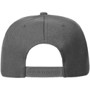 Бейсболка Snapback с прямым козырьком, серая для нанесения логотипа