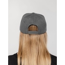 Бейсболка Snapback с прямым козырьком, серая для нанесения логотипа