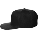 Бейсболка Snapback с прямым козырьком, черная для нанесения логотипа