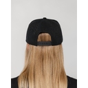 Бейсболка Snapback с прямым козырьком, черная для нанесения логотипа