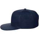 Бейсболка Snapback с прямым козырьком, темно-синяя для нанесения логотипа