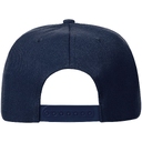 Бейсболка Snapback с прямым козырьком, темно-синяя для нанесения логотипа
