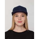 Бейсболка Snapback с прямым козырьком, темно-синяя для нанесения логотипа