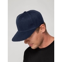 Бейсболка Snapback с прямым козырьком, темно-синяя для нанесения логотипа