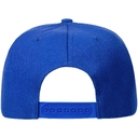 Бейсболка Snapback с прямым козырьком, ярко-синяя для нанесения логотипа