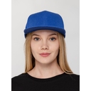 Бейсболка Snapback с прямым козырьком, ярко-синяя для нанесения логотипа