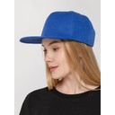 Бейсболка Snapback с прямым козырьком, ярко-синяя для нанесения логотипа