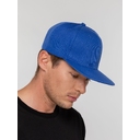 Бейсболка Snapback с прямым козырьком, ярко-синяя для нанесения логотипа
