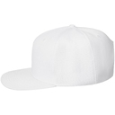 Бейсболка Snapback с прямым козырьком, белая для нанесения логотипа