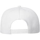 Бейсболка Snapback с прямым козырьком, белая для нанесения логотипа