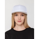 Бейсболка Snapback с прямым козырьком, белая для нанесения логотипа