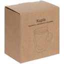 Кружка с двойными стенками Kupla с бамбуковой крышкой для нанесения логотипа