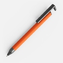 Ручка шариковая Standic с подставкой для телефона, оранжевая для нанесения логотипа