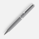 Ручка шариковая Inkish Chrome в футляре, серая для нанесения логотипа