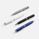 Ручка шариковая Inkish Chrome в футляре, серая для нанесения логотипа