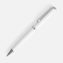 Ручка шариковая Inkish Chrome в футляре, белая для нанесения логотипа