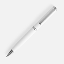 Ручка шариковая Inkish Chrome в футляре, белая для нанесения логотипа