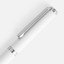 Ручка шариковая Inkish Chrome в футляре, белая для нанесения логотипа