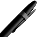Ручка шариковая Prodir DS5 TSM Metal Clip, черная для нанесения логотипа