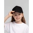 Бейсболка детская Standard Kids, черная для нанесения логотипа