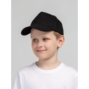 Бейсболка детская Standard Kids, черная для нанесения логотипа