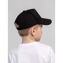 Бейсболка детская Standard Kids, черная для нанесения логотипа