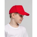 Бейсболка детская Standard Kids, красная для нанесения логотипа