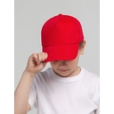 Бейсболка детская Standard Kids, красная для нанесения логотипа