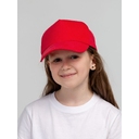 Бейсболка детская Standard Kids, красная для нанесения логотипа