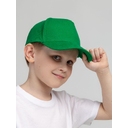 Бейсболка детская Standard Kids, зеленая для нанесения логотипа