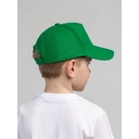 Бейсболка детская Standard Kids, зеленая для нанесения логотипа