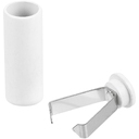 Наконечник для шнурка Nozzle, белый для нанесения логотипа
